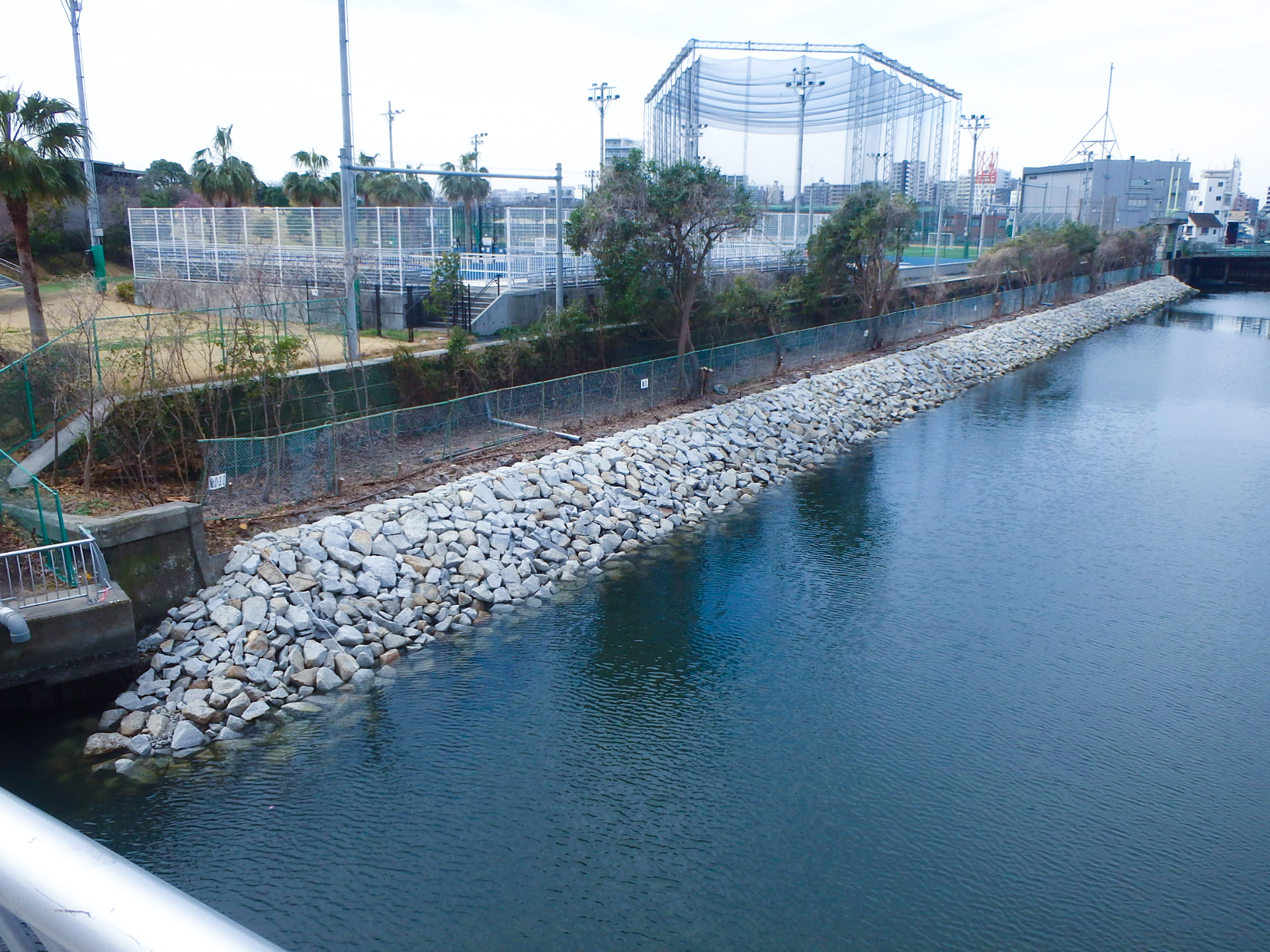 大森ふるさとの浜辺公園護岸補強工事